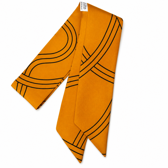 Jedwabne twilly "Amber"