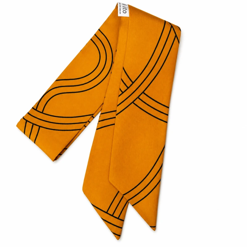 Jedwabne twilly "Amber"