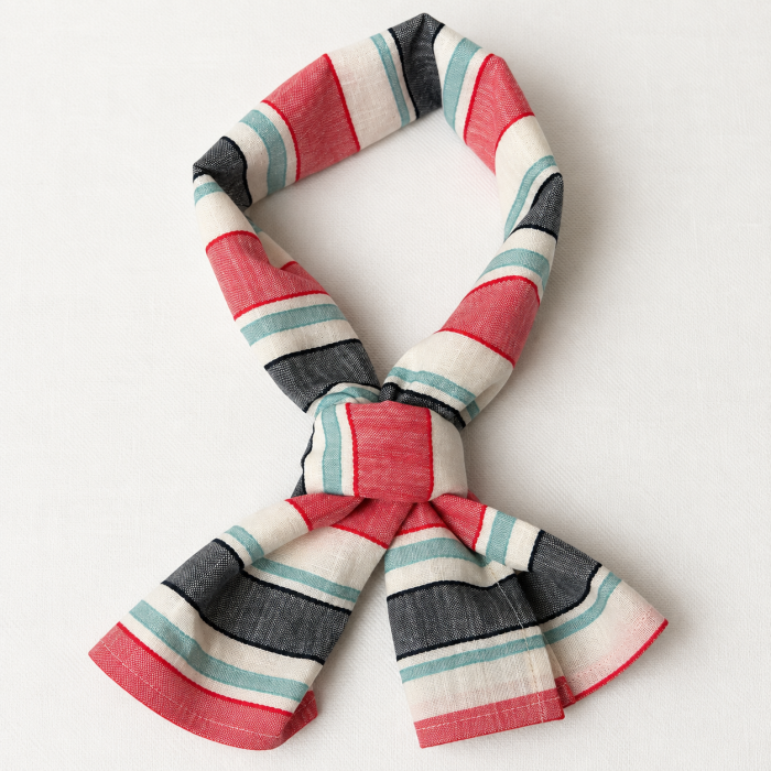 Collar Scarf Salina – męska apaszka w kolorowe pasy