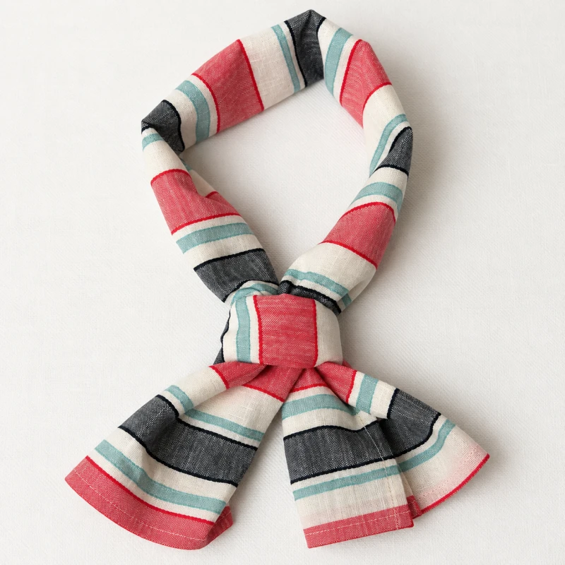 Collar Scarf Salina – męska apaszka w kolorowe pasy