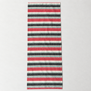Collar Scarf Salina – rozłożona apaszka męska w czerwono-granatowe pasy