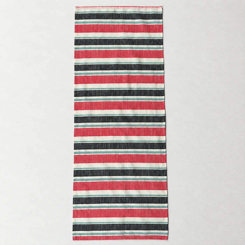 Collar Scarf Salina – rozłożona apaszka męska w czerwono-granatowe pasy