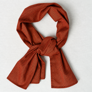 Collar Scarf Noto – męska apaszka w kolorze terracotta