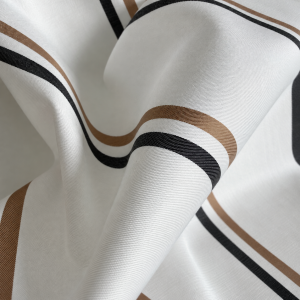 Collar Scarf Lerici – detal wykończenia wysokiej jakości bawełny