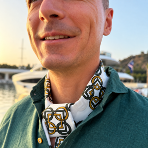 Collar Scarf Vietri – z bliska bawełniana apaszka męska
