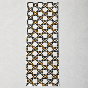Collar Scarf Vietri – rozłożona apaszka męska z wyrazistym ornamentowym wzorem