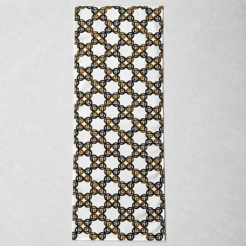 Collar Scarf Vietri – rozłożona apaszka męska z wyrazistym ornamentowym wzorem
